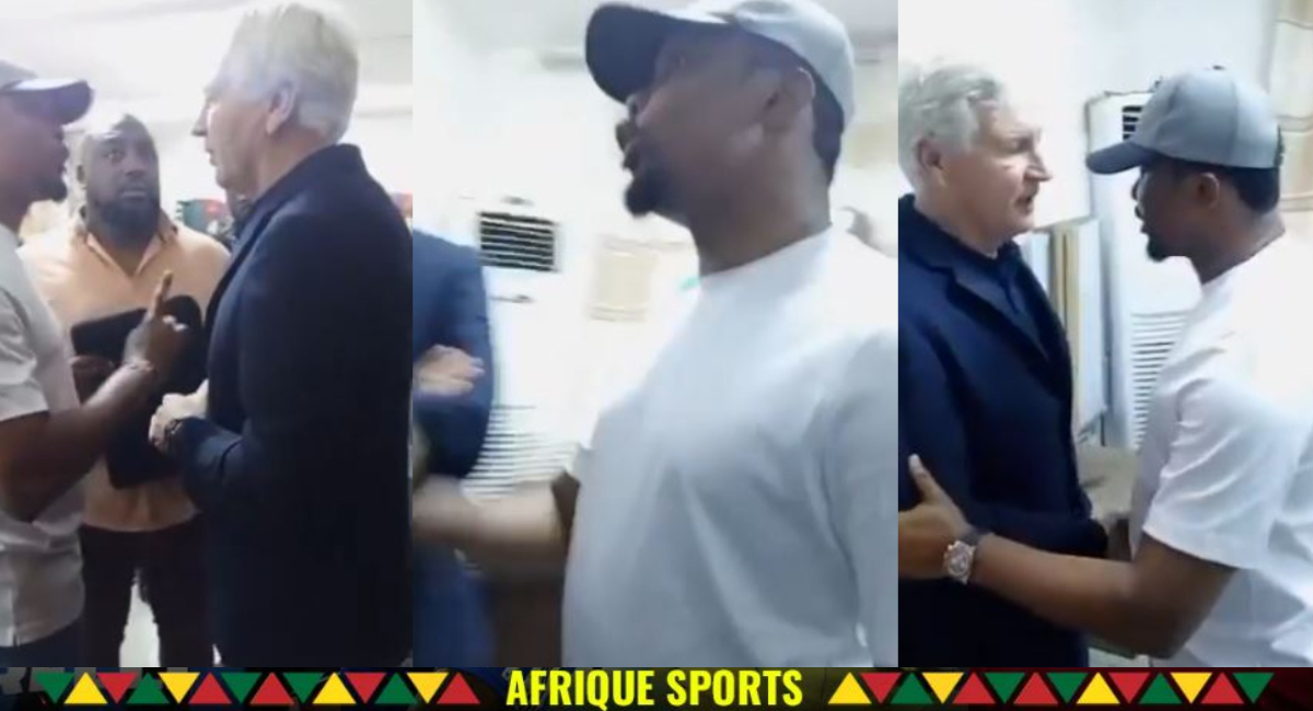 VIDEO : Samuel Eto’o menace Marc Brys, les supporters camerounais prennent position