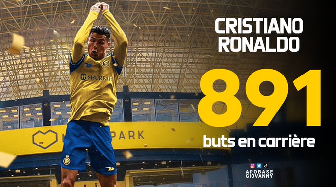 VIDEO : Cristiano Ronaldo frappe fort avec son 891e but et vise les 900