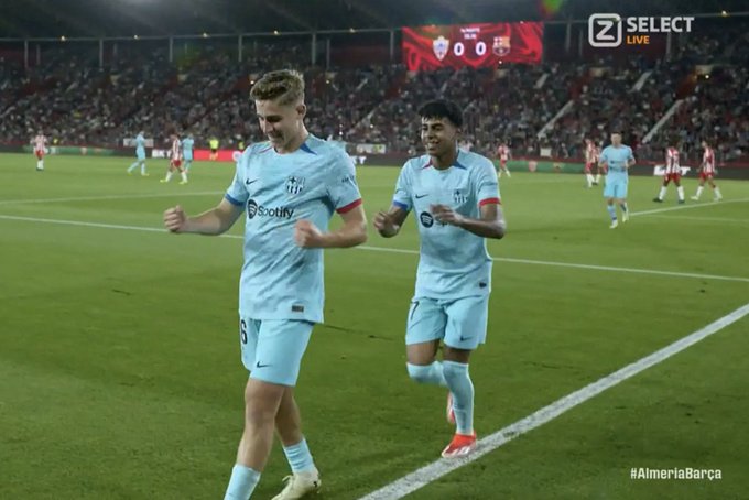 VIDEO : Sublime passe de Héctor Fort pour Fermin Lopez qui ouvre le score pour le Barça