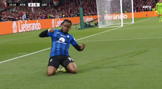 Finale Europa League : Le show Lookman ! Le nigérian inscrit un sublime doublé (VIDEO)