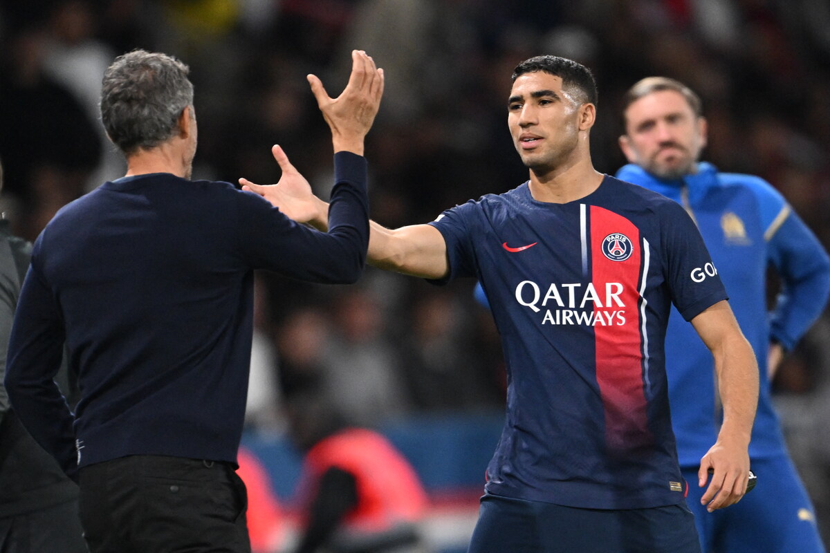  PSG :  Grosse tension annoncée entre Hakimi et Luis Enrique !