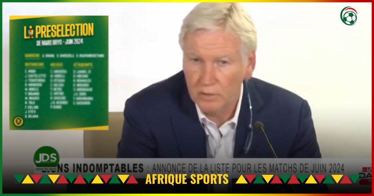 Cameroun : Marc Brys dévoile sa première liste avec de grosses surprises !