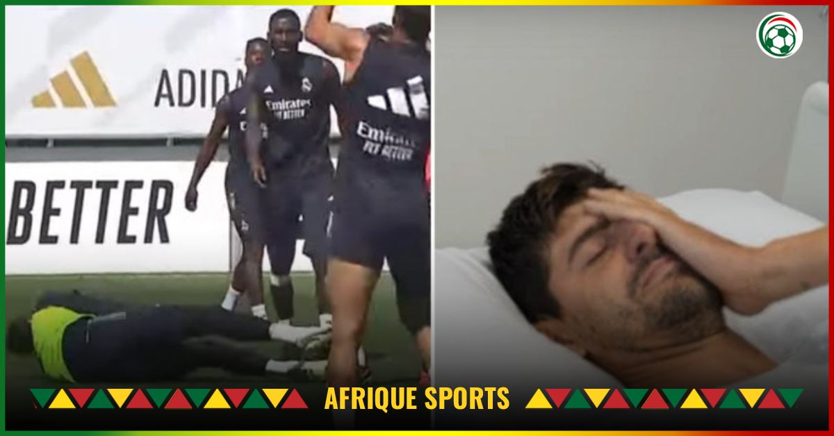 Real Madrid : Les terribles images de la blessure de Courtois