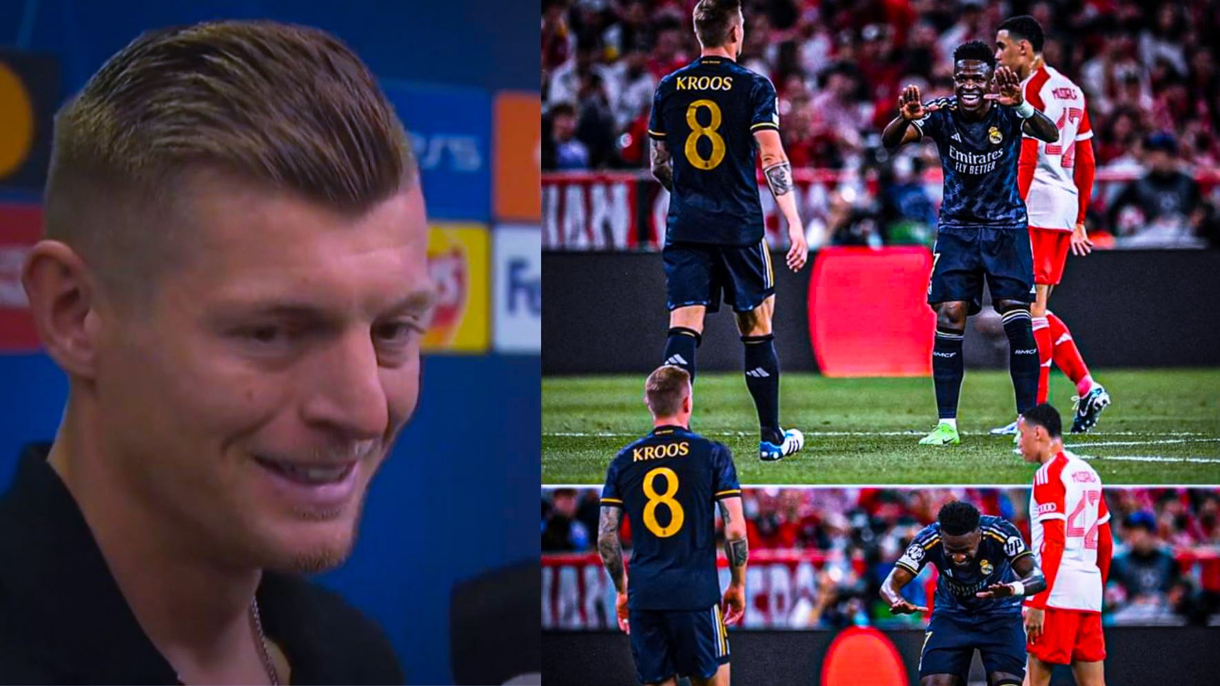  Bayern – Real : L’étrange réaction de Kroos après sa sublime passe à Vinicius mérite le respect
