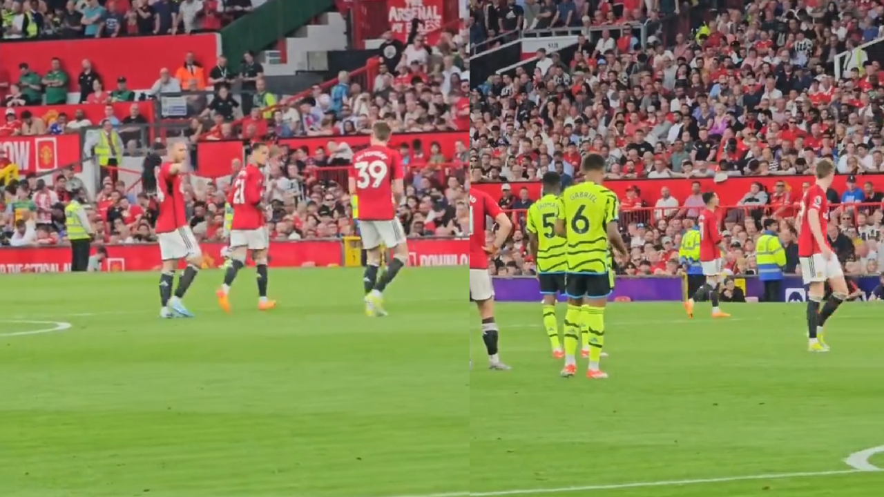 VIDÉO : Le vilain geste d'Antony envers Eric Ten Hag contre Arsenal, c'est terrible !