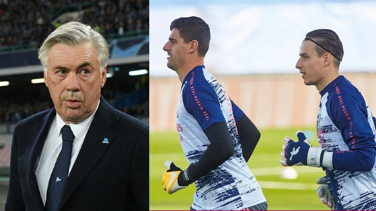 Lunin – Courtois, l’annonce inattendue de Carlo Ancelotti pour le retour contre le Bayern