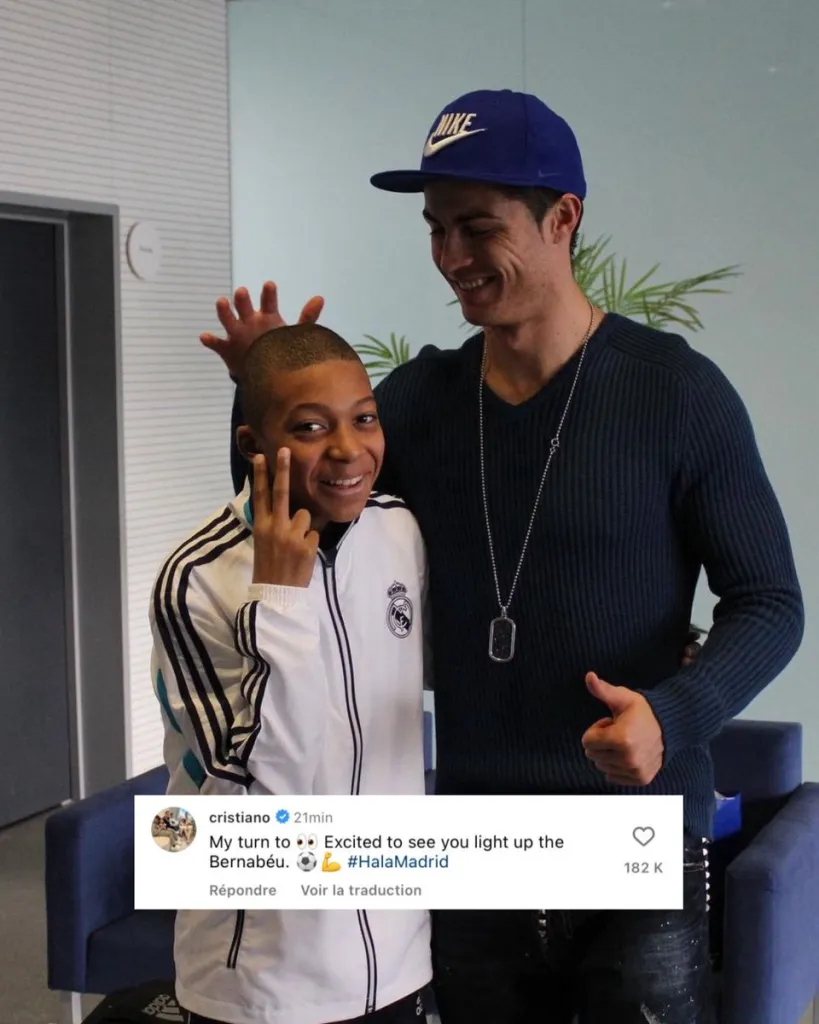 Real Madrid : Mbappé Touché par les Félicitations de Cristiano Ronaldo et des Légendes du Club
