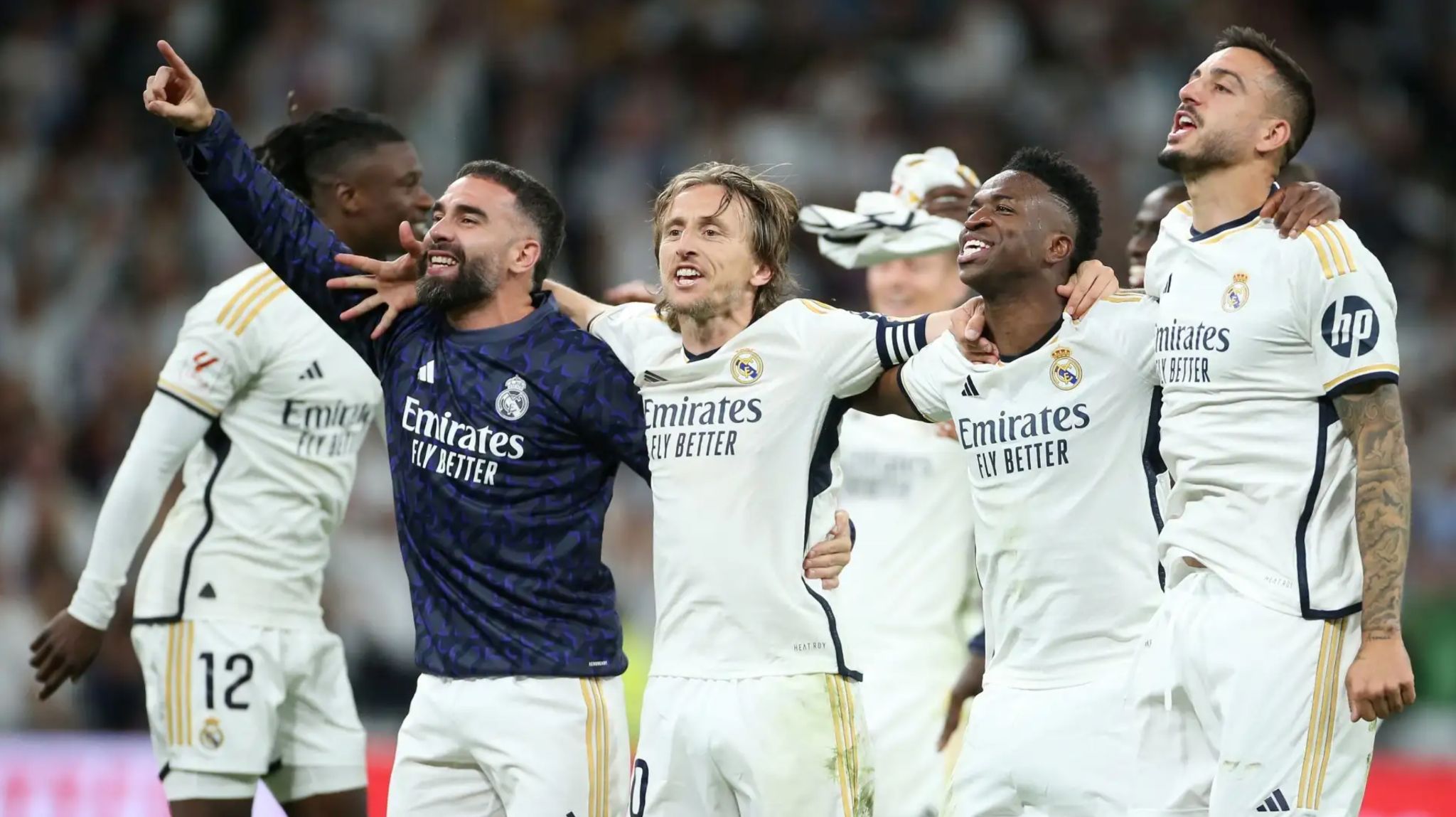 Modric Carvajal Joselu Vinicius