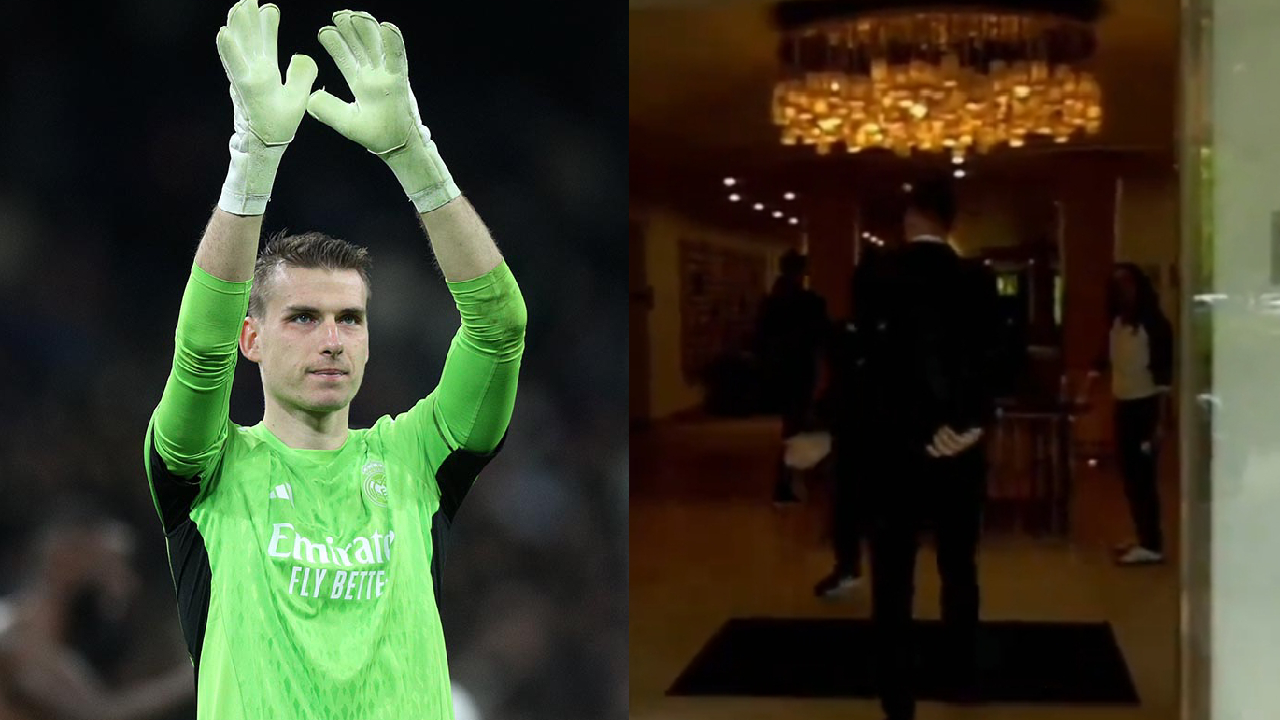 VIDÉO : La grosse marque de respect pour Andriy Lunin après son arrivée tardive à Londres