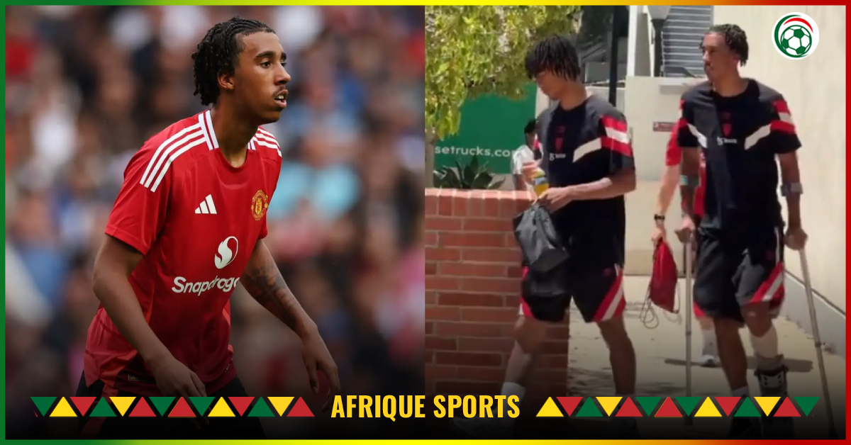 Man Utd : L’image troublante de Leny Yoro qui effraie les supporters !