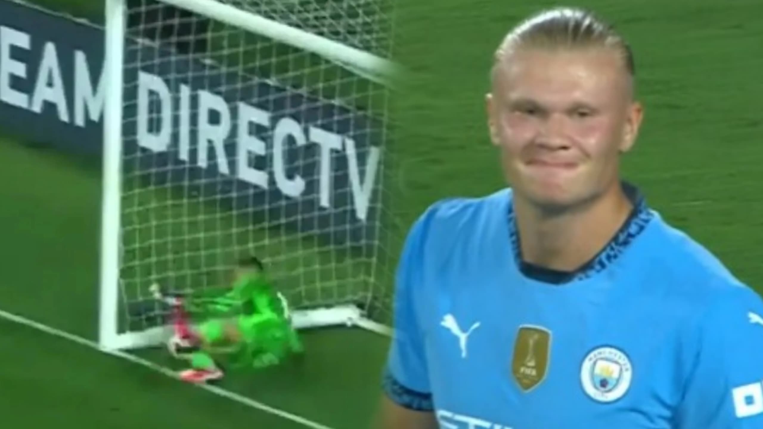 Man City – Barça : Le but totalement évident refusé à Haaland fait scandale (VIDEO)