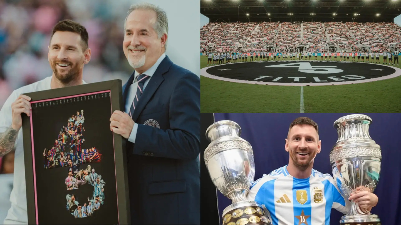 VIDÉO : 45e trophée de Lionel Messi après la Copa, l’Inter Miami célèbre de façon irréelle