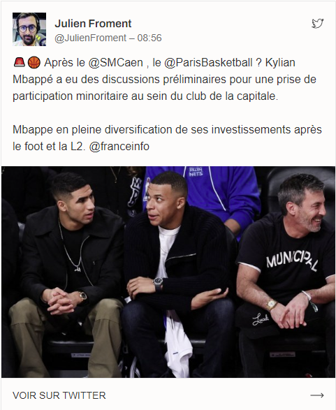 Après le rachat de Caen, Kylian Mbappé cible un grand club de basket ! 1 Après le rachat de Caen, Kylian Mbappé cible un grand club de basket !