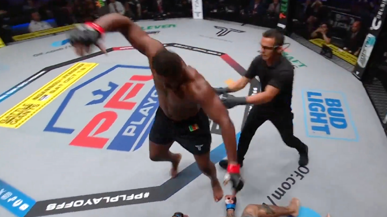 Devant Francis Ngannou, le Camerounais Nana Djantou met un KO monstrueux au PFL 3 1 Devant Francis Ngannou, le Camerounais Nana Djantou met un KO monstrueux au PFL 3