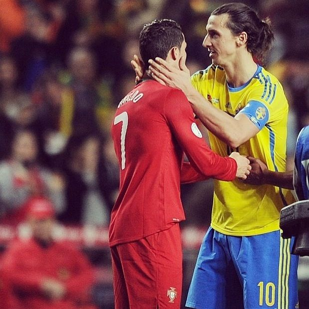 Ibrahimovic : le Suédois salue Cristiano Ronaldo pour la première fois