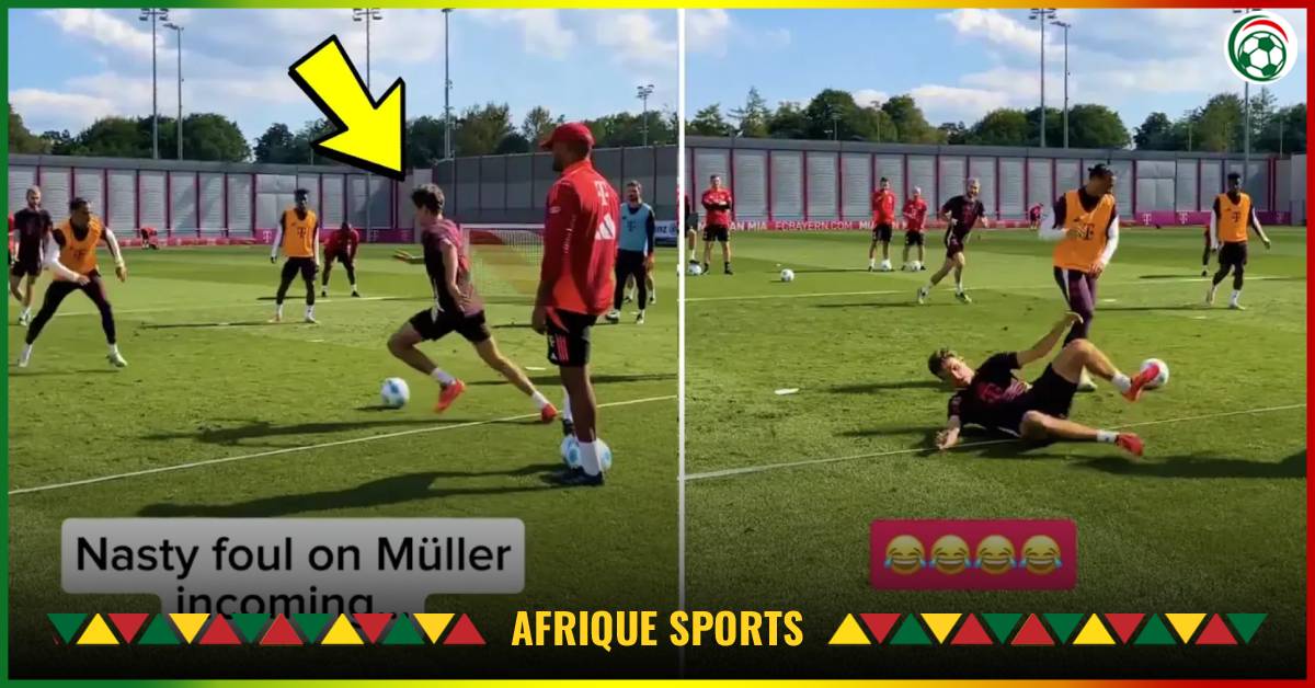 L’Incroyable fail de Thomas Müller à l’entraînement (Vidéo)