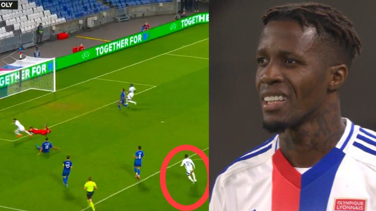 VIDÉO : 4 min après son entrée, Wilfried Zaha brille avec l’OL en Ligue Europa