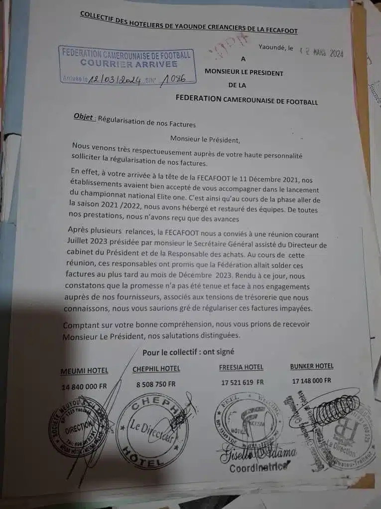 Cameroun : La FECAFOOT au cœur d'une grosse polémique à Yaoundé, c'est scandaleux