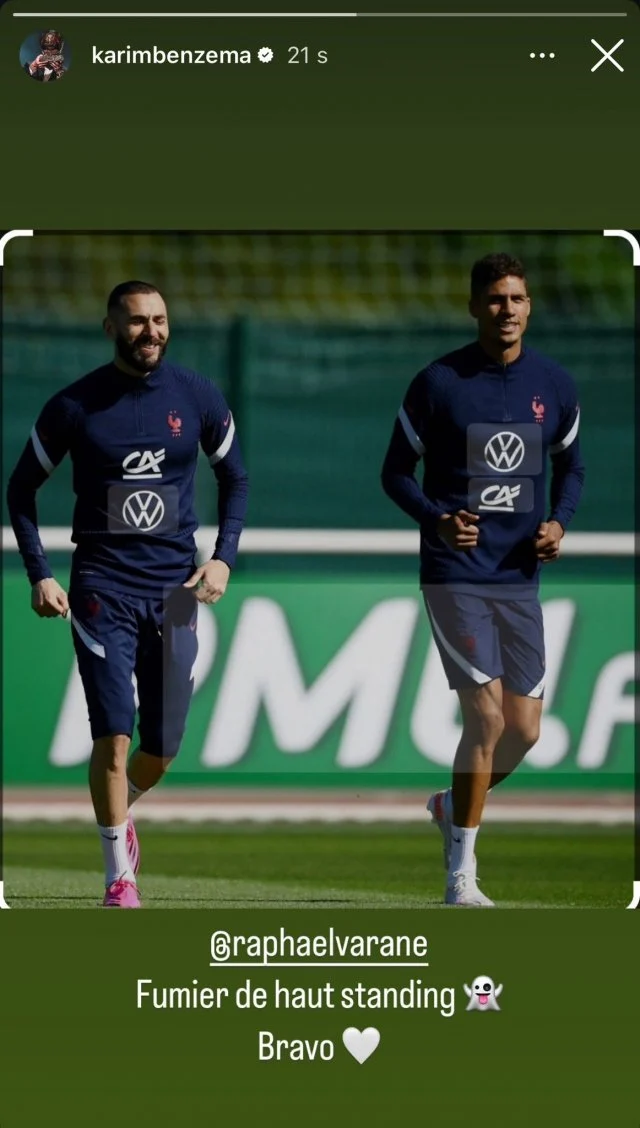 Karim Benzema réagit de manière folle à la retraite de Varane !