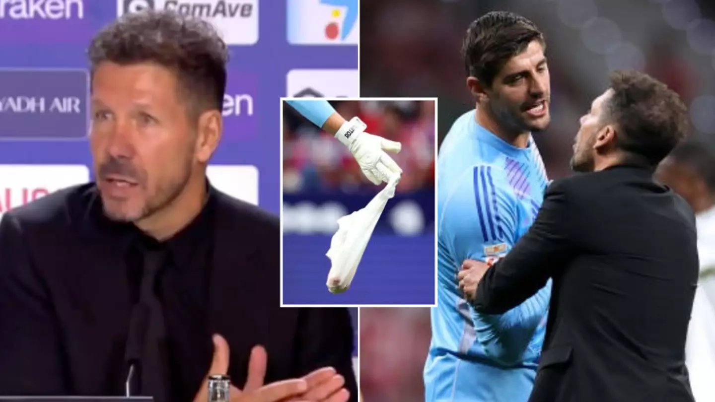 Atlético – Real : Simeone révèle ce qu’il a dit à Courtois après l’incident