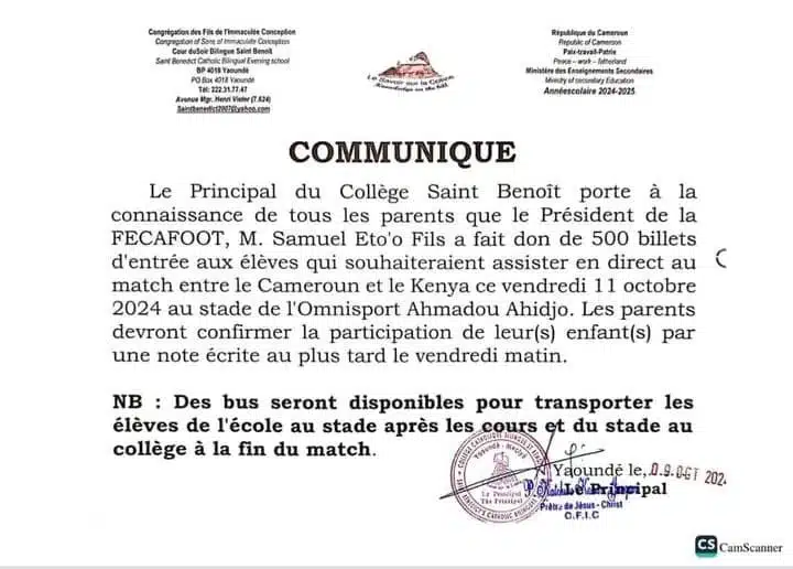Cameroun : Le geste fort de Samuel Eto'o
