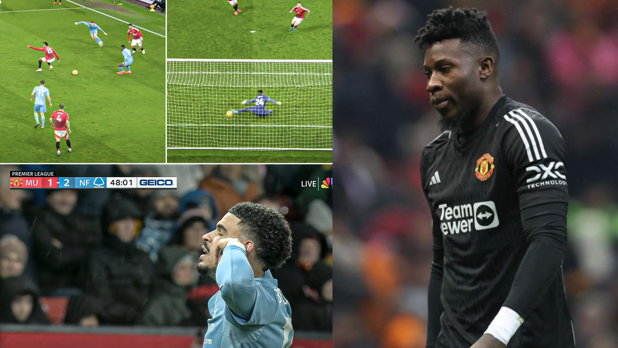 VIDEO : La bourde monumentale d’André Onana qui coûte cher à United, la toile explose!