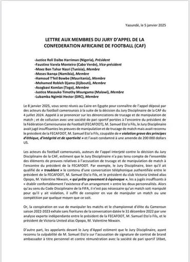 le verdict de la CAF attendu 3 le verdict de la CAF attendu