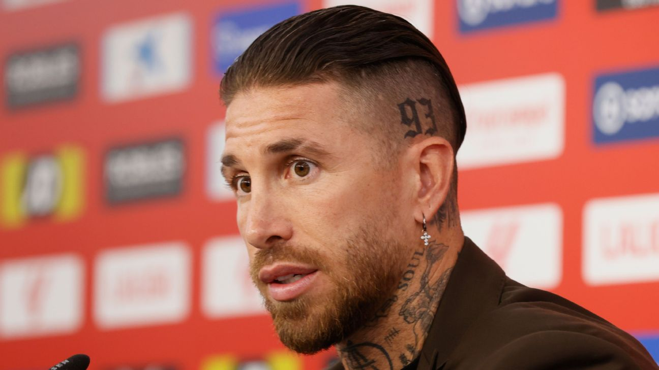 Recalé par Pérez, Sergio Ramos rebondit avec le numéro 93 dans son nouveau club. 1 Recalé par Pérez, Sergio Ramos rebondit avec le numéro 93 dans son nouveau club.