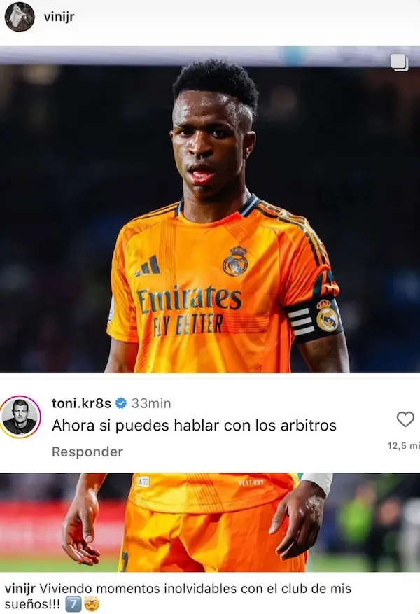 Kroos lance un pique à Vinicius : "Maintenant tu peux parler aux arbitres"
