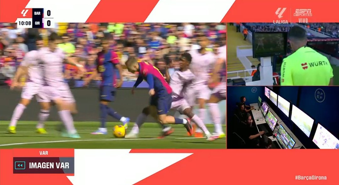 Penalty refusé à Fermín contre Gérone, l’audio du Var sème le doute après le match !