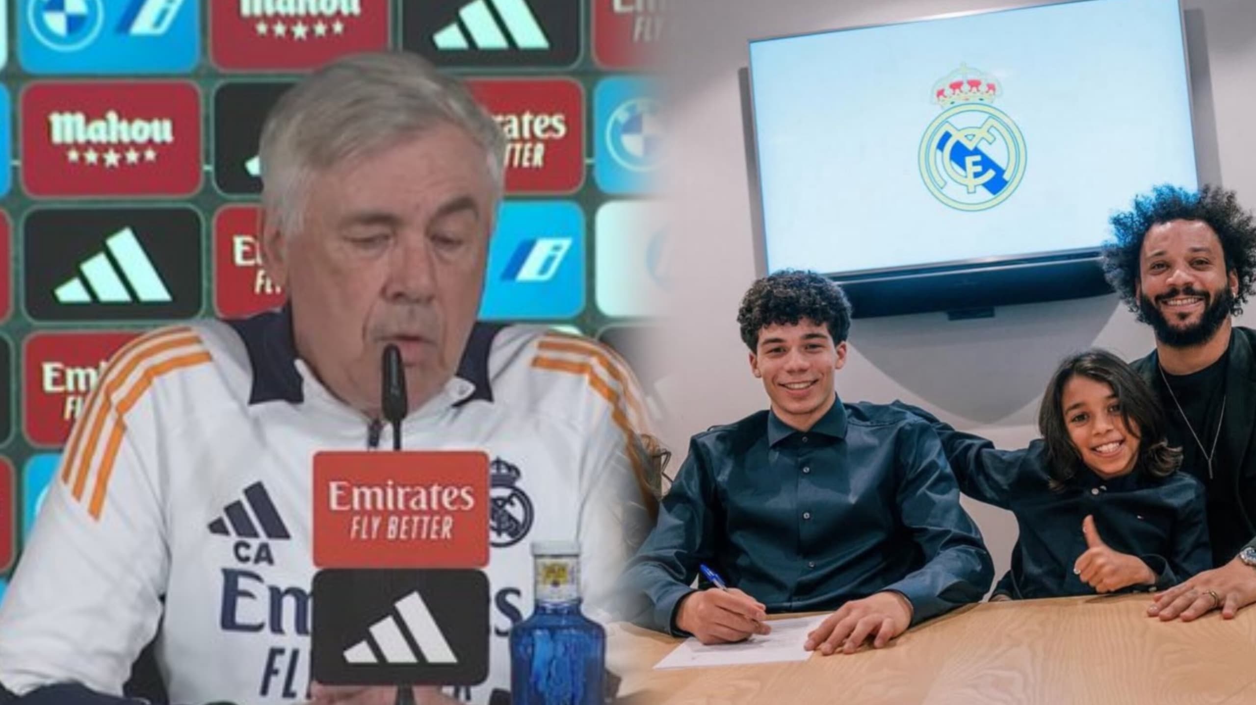 Real Madrid : Carlo Ancelotti fait une grande annonce sur Enzo, le fils de Marcelo