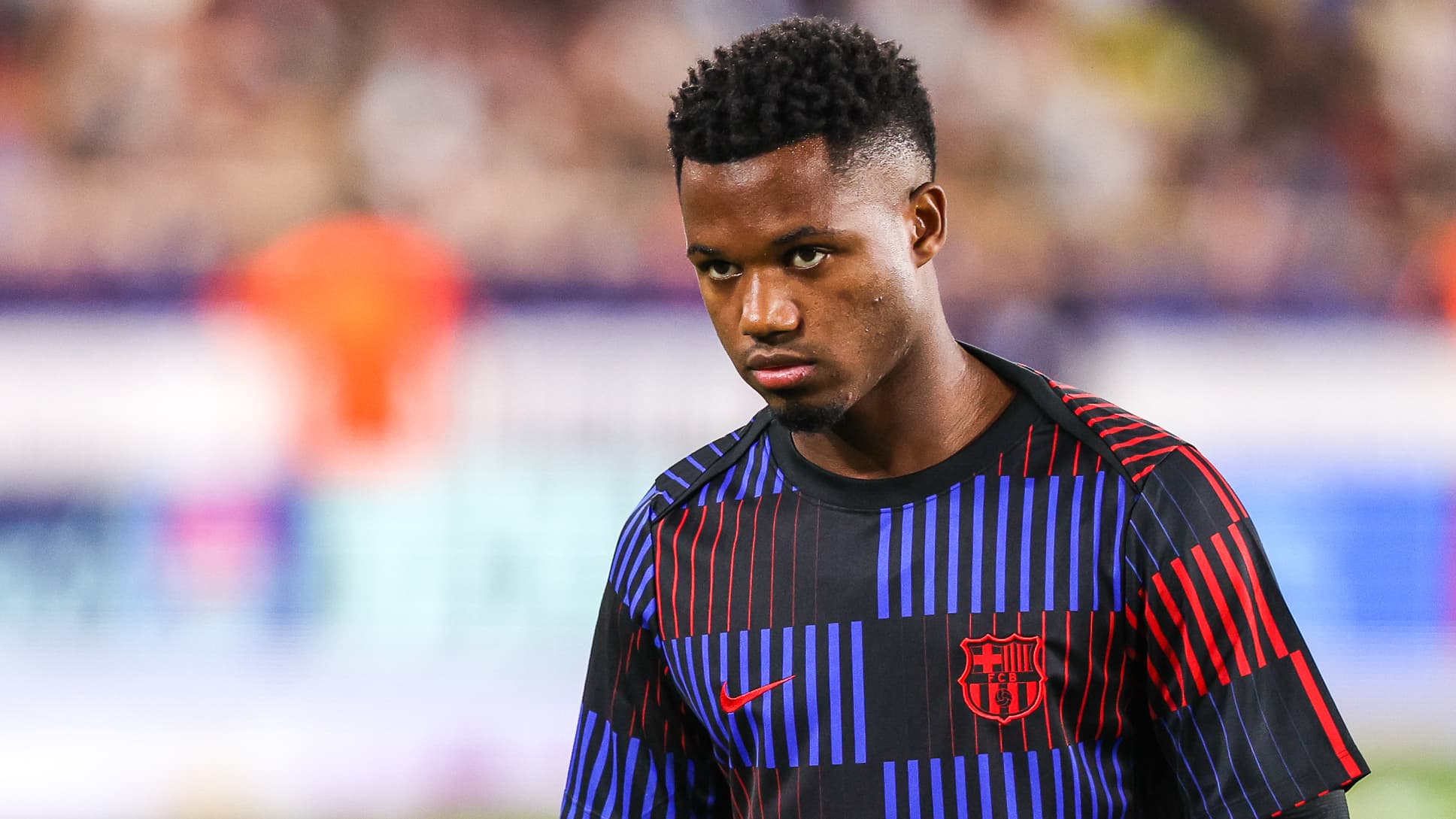 Ansu Fati lors de match de Ligue des champions entre le FC Barcelone et Monaco le 19 09 2024 1975692