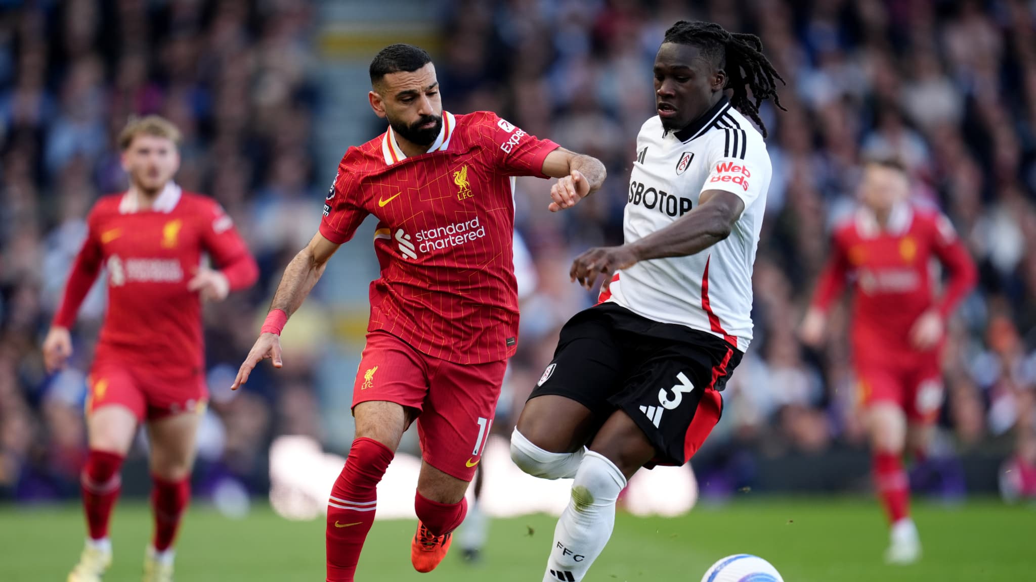 Mohamed Salah lors de Fulham Liverpool le 6 avril 2025 en Premier League 2061644