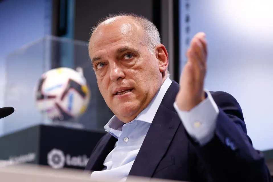 La réponse cinglante de Javier Tebas à Florentino Pérez 1 La réponse cinglante de Javier Tebas à Florentino Pérez