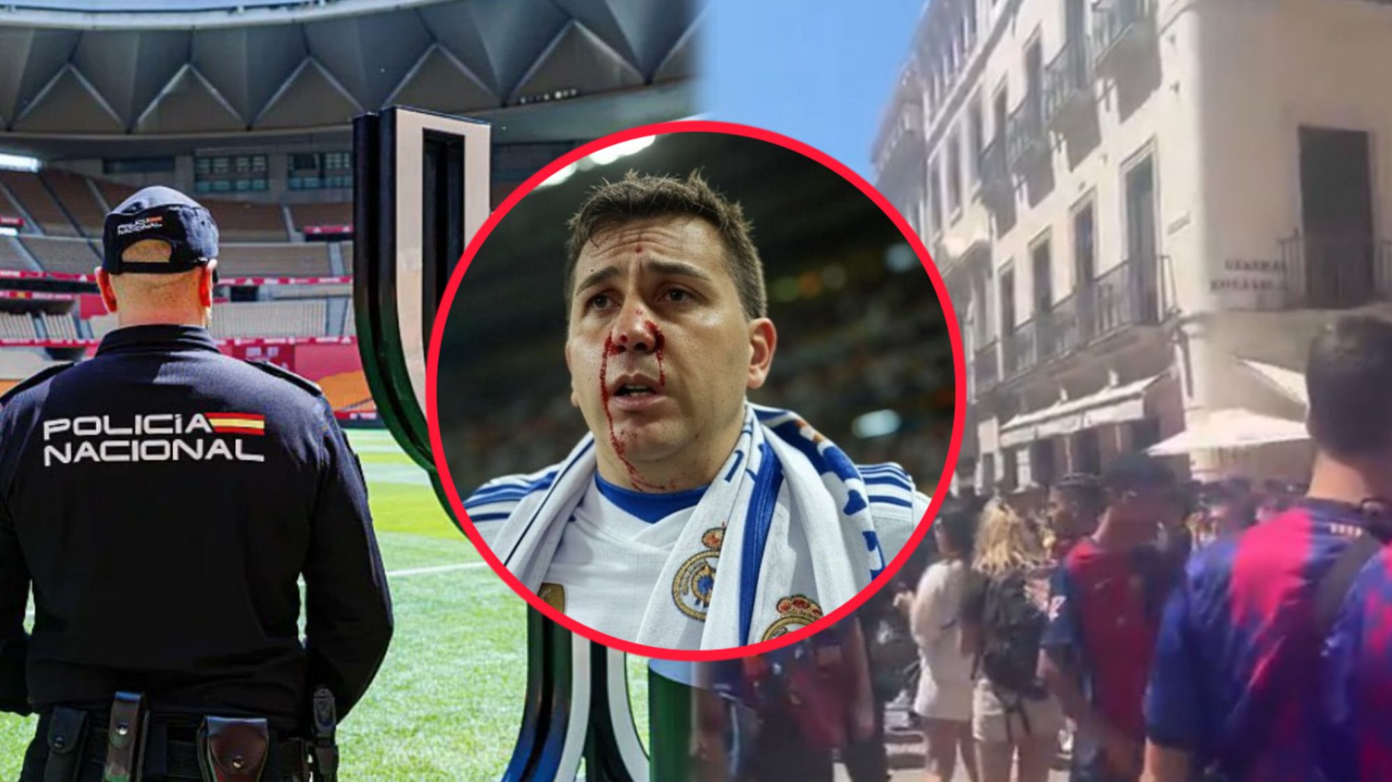 Bagarre explosive à Séville : Un Madrilène agressé, la police menotte un fan du Barça !