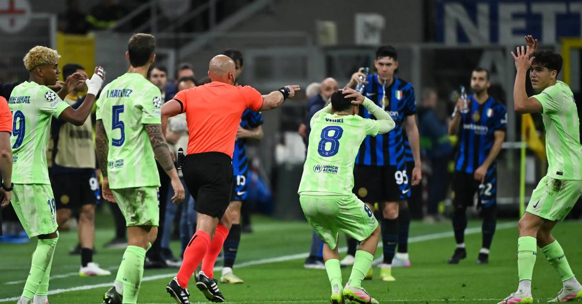 Polémique après Inter – Barça : des accusations très graves contre l’arbitre