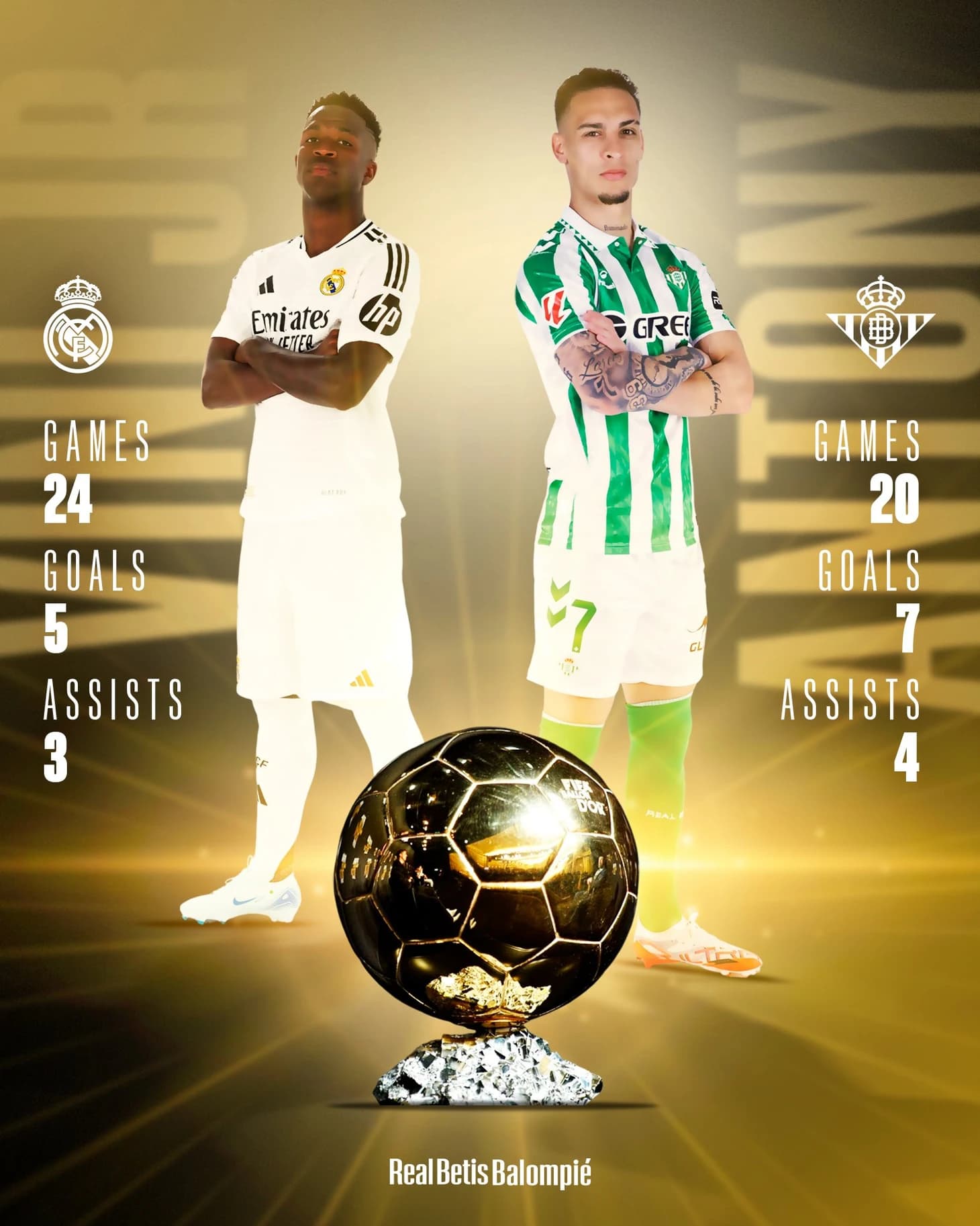 Le Betis pique le Real Madrid, le club prouve qu’Antony est meilleur que Vinicius Jr ! 2 Bétis