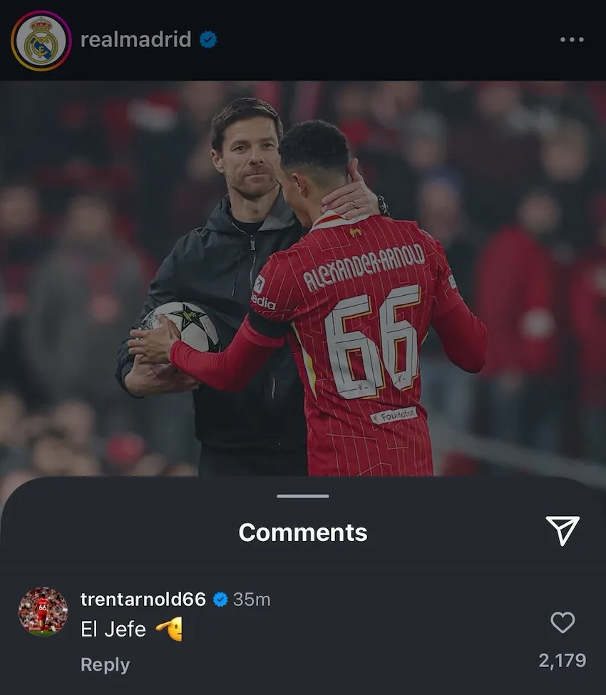 Alexander-Arnold sends a first strong message to Xabi Alonso !