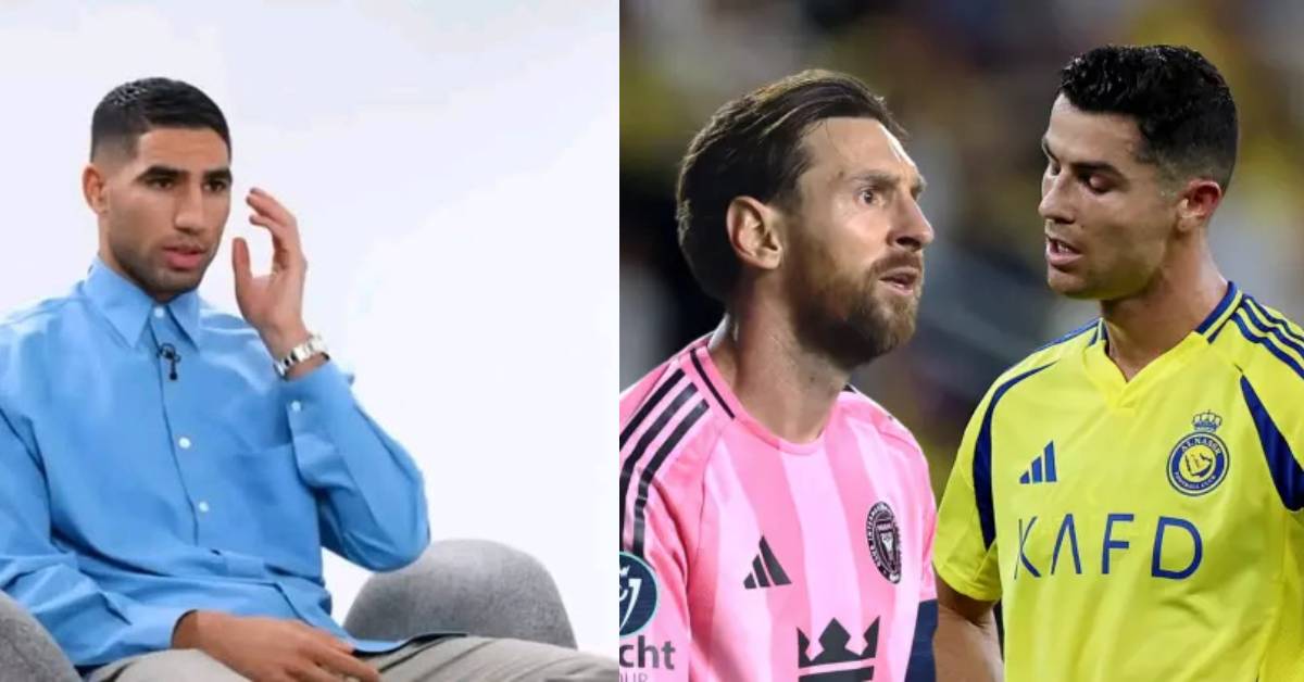 Hakimi choisit son GOAT entre Messi et Ronaldo !