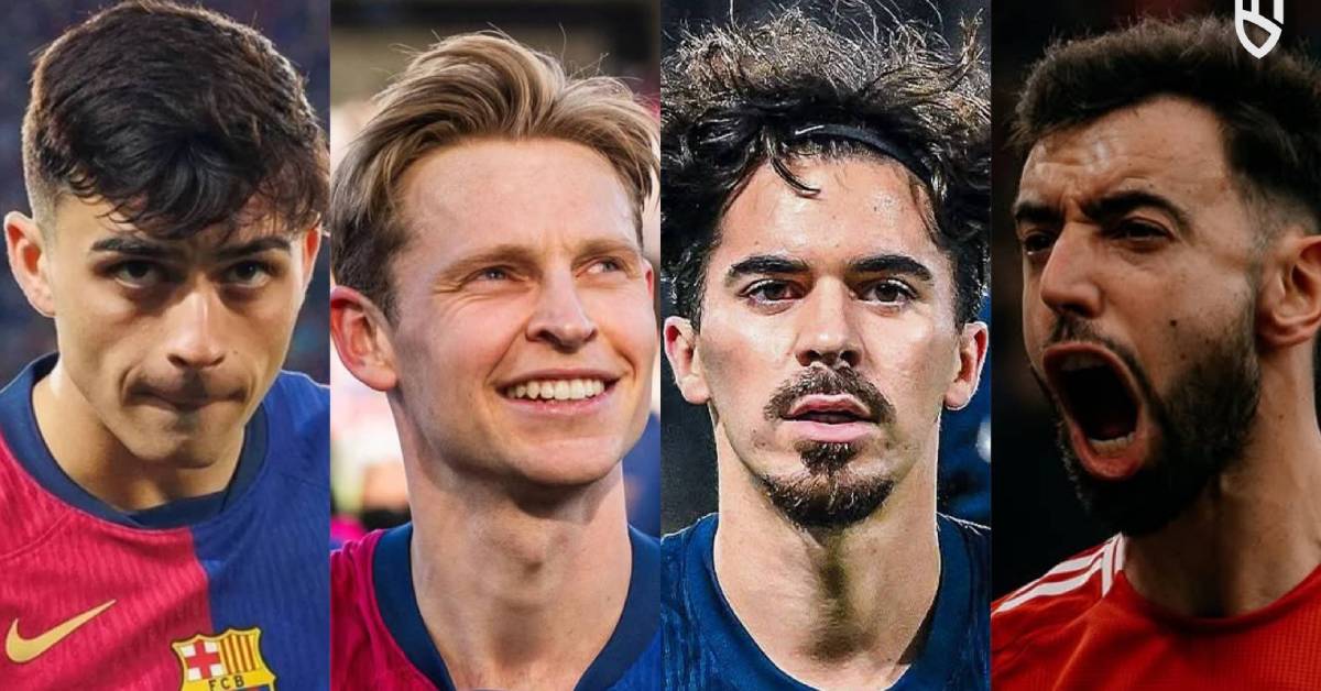 Top 10 des milieux de terrain en 2025 : Pedri, Neves, Vitinha… le classement choc !
