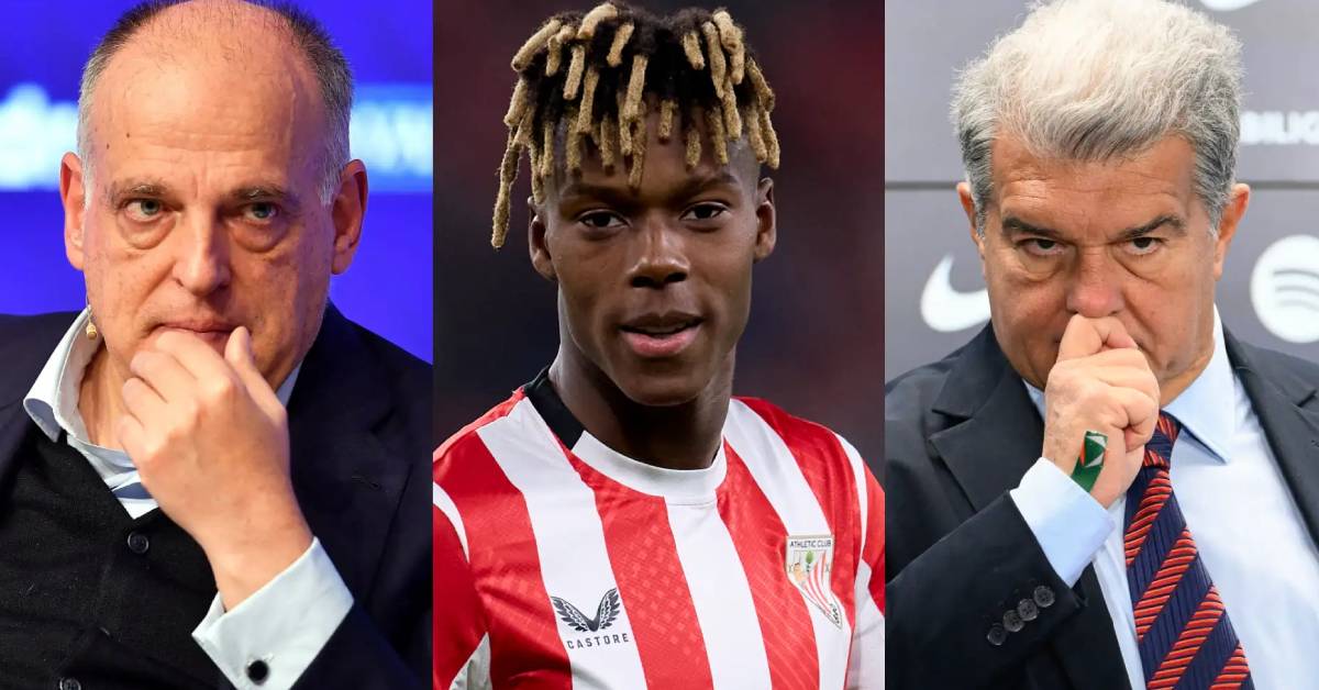 Coup de froid pour le Barça : Tebas lâche une bombe sur le transfert de Nico Williams
