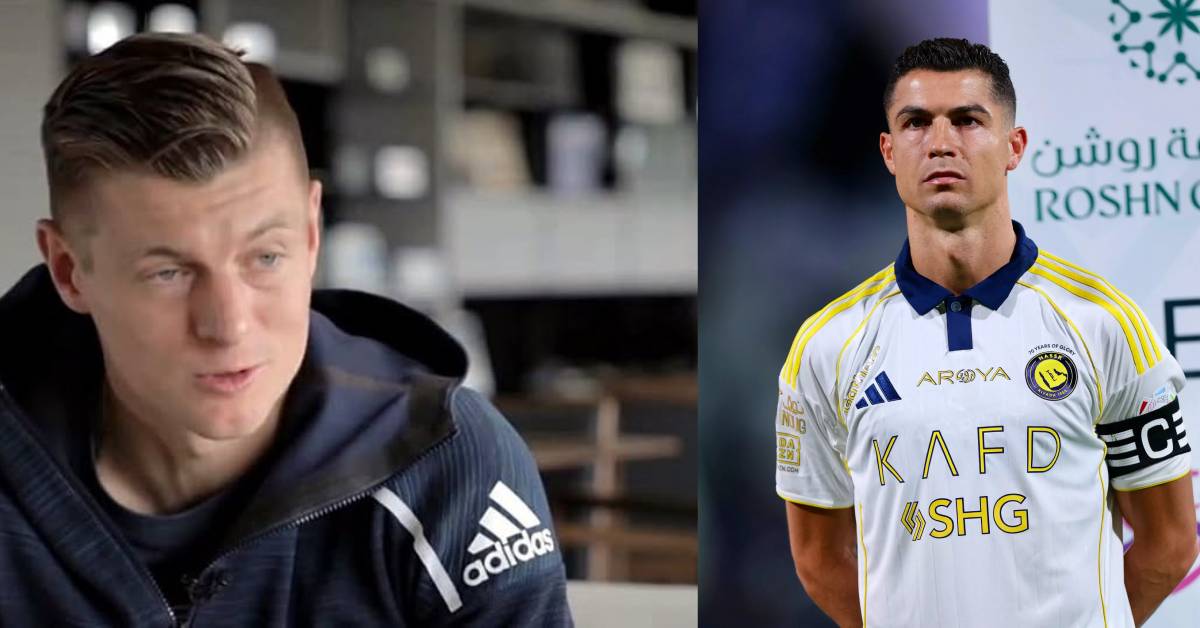 Toni Kroos glisse un tacle discret… mais bien réel à Cristiano Ronaldo !