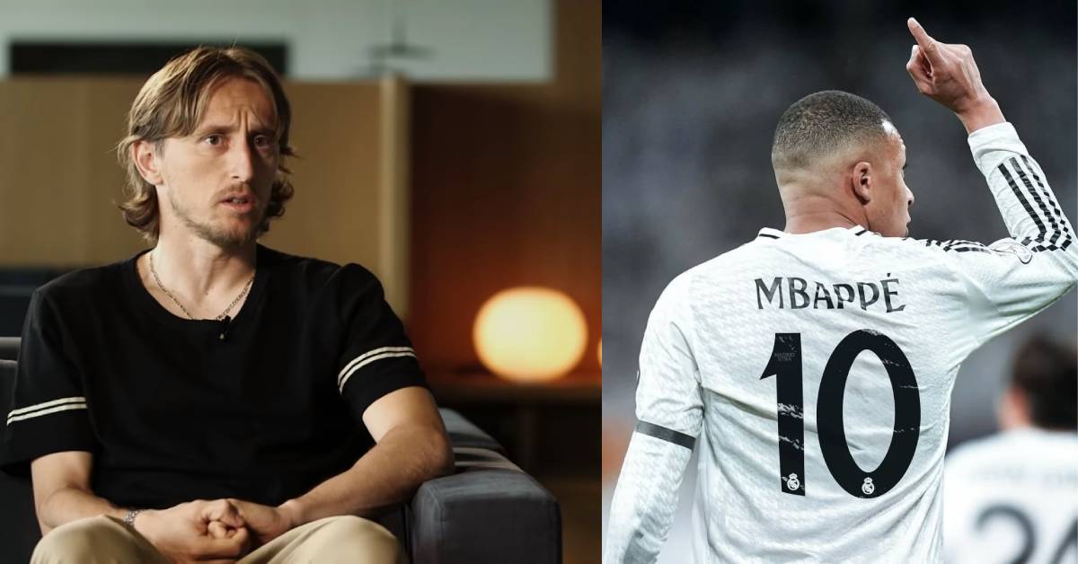 Luka Modric réagit au choix du numéro 10 par Mbappé