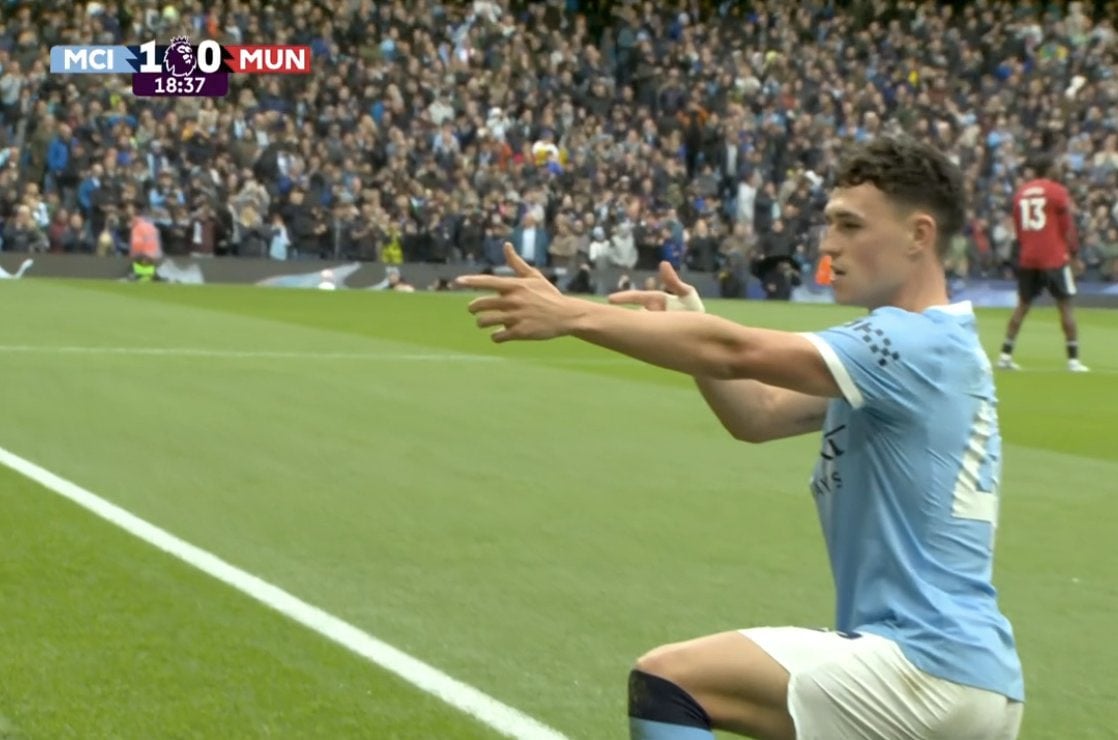 VIDEO : Foden ouvre le score face à Man United après un magnifique travail de Doku