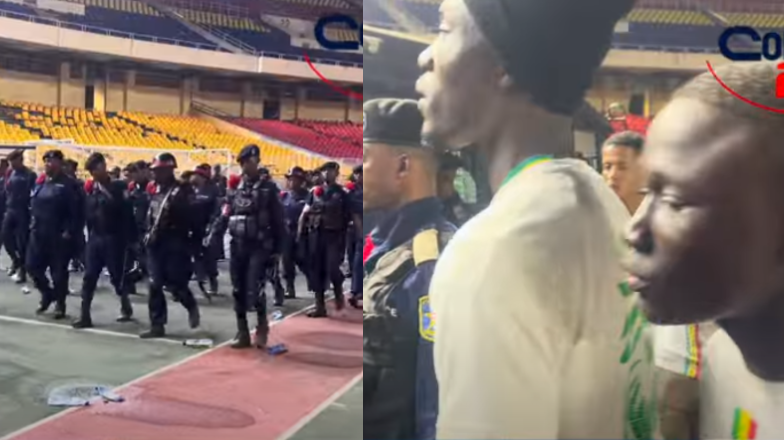 Vidéo choc : supporters sénégalais évacués du stade à Kinshasa par la police 2 Vidéo choc : supporters sénégalais évacués du stade à Kinshasa par la police