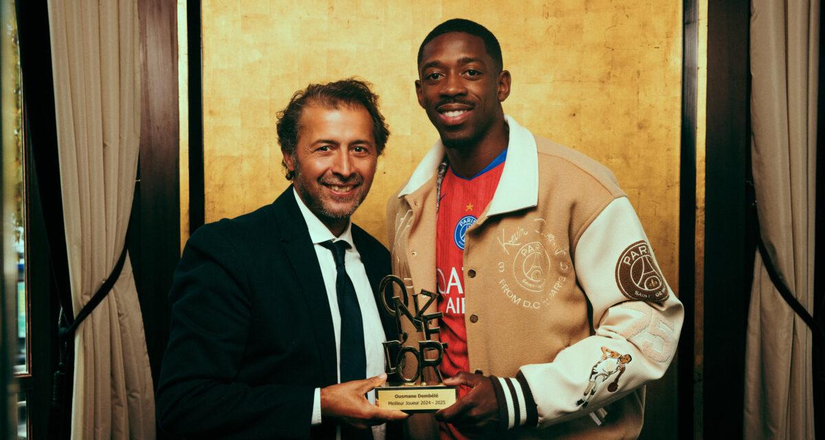  Ousmane Dembélé remporte le Onze d’Or 2025 !