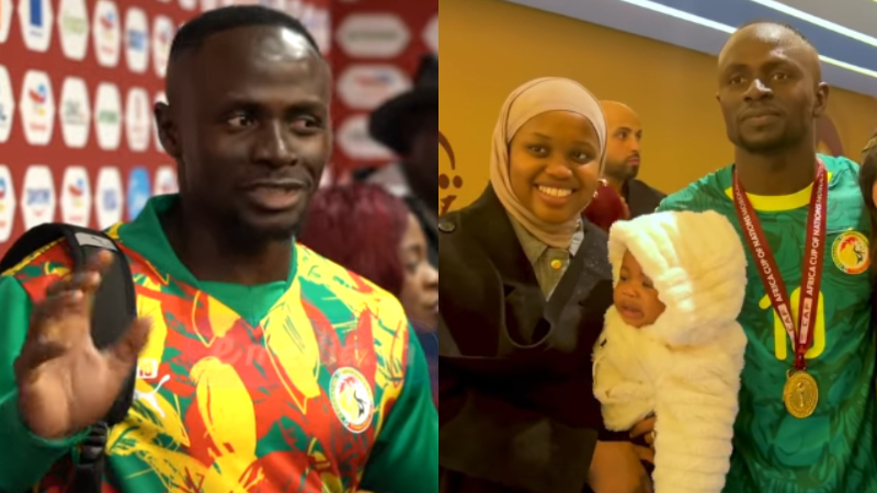 Moment intime après la gloire : Sadio Mané présente sa fille au public (vidéo)