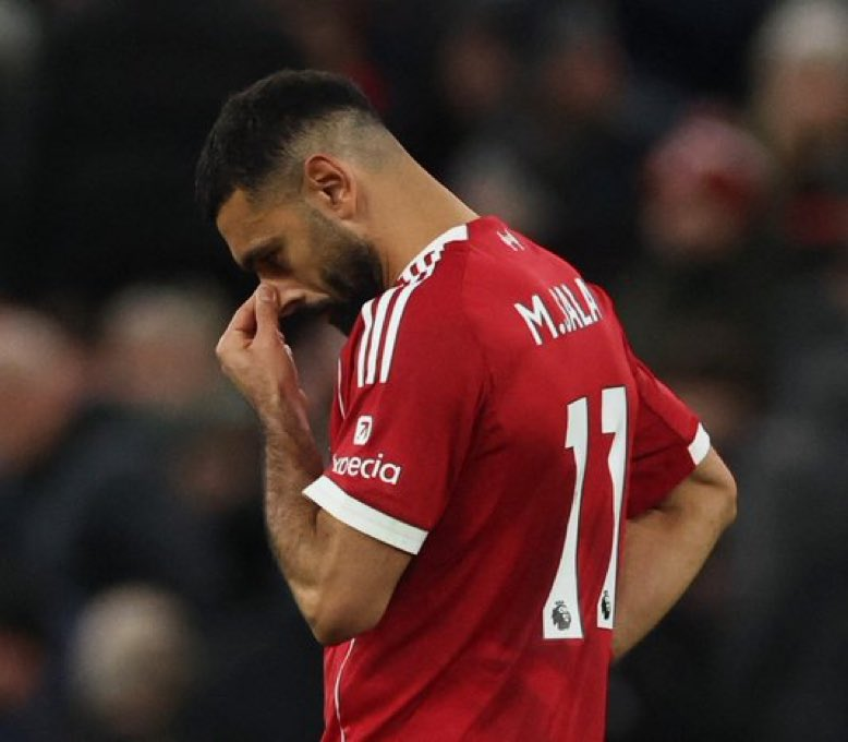 Mohamed Salah mourning a painful loss